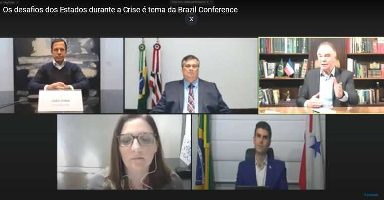 Governadores participam da Brazil Conference 2020