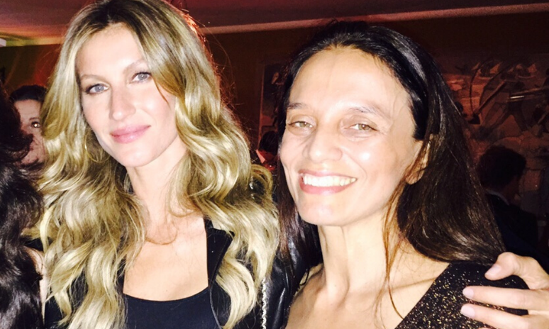 Gisele Bündchen e Liliana Gomes (Foto: Arquivo pessoal/Liliana Gomes)