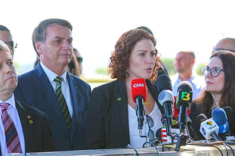 A deputada federal Carla Zambelli depôs à PF em inquérito que investiga suposta interferência de Bolsonaro no órgão