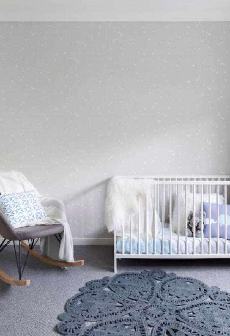 51, Tapetes de crochê também podem ser usados para a decoração de quarto de bebê – Foto: Pinterest