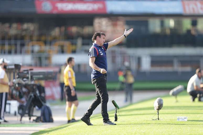 Cuca durante a última passagem pelo São Paulo, em 2019 - FOTO: Rubens Chiri/saopaulofc.net