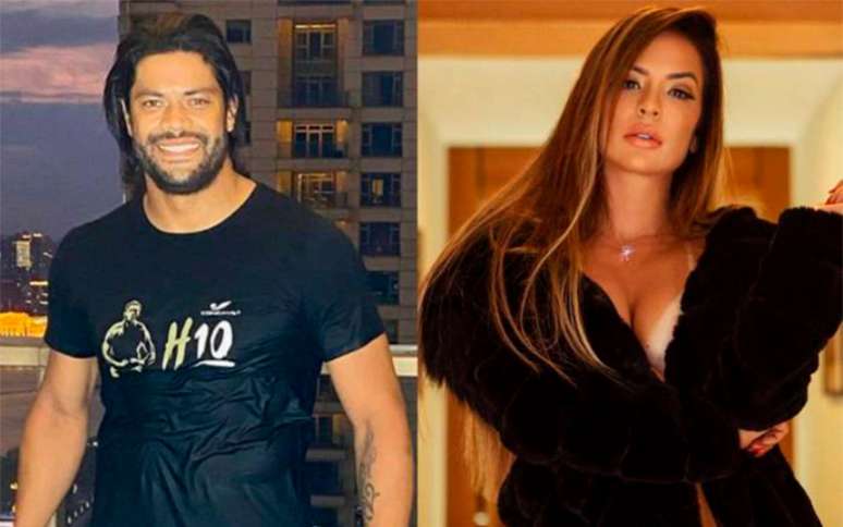 Atacante Hulk e atriz Denise Dias tiveram affair em 2019 (Foto: Reprodução/Instagram)