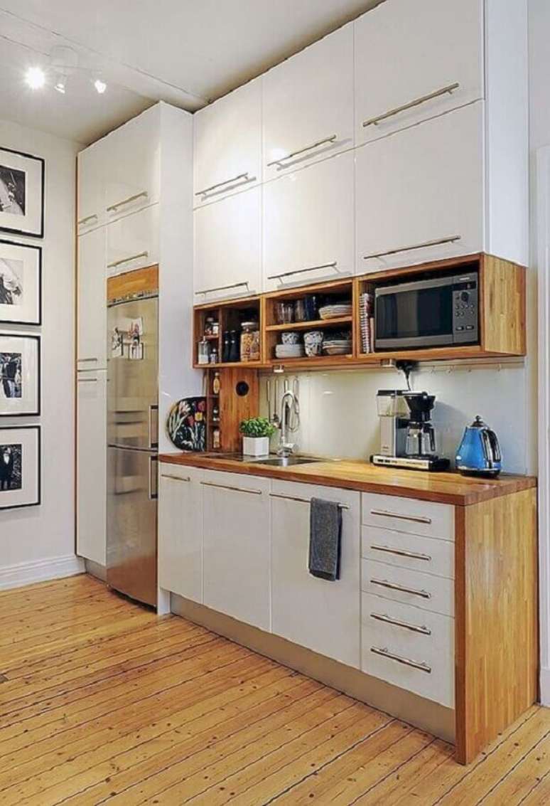 59. Modelo de cozinha completa simples – Foto: Pinterest