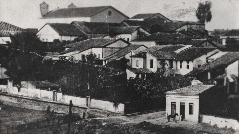 Penha do Rio do Peixe por volta de 1880: cidade enriqueceu com o negócio do café