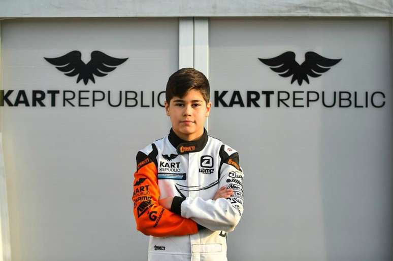 Matheus Ferreira é piloto da Kart Republic na Europa (Divulgação/RF1)