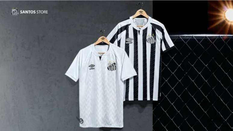 Novos uniformes do Santos