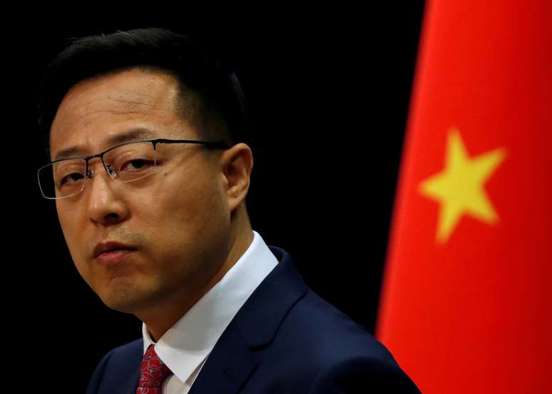 Porta-voz do Ministério das Relações Exteriores da China, Zhao Lijian, em Pequim
13/05/2020 REUTERS/Carlos Garcia Rawlins