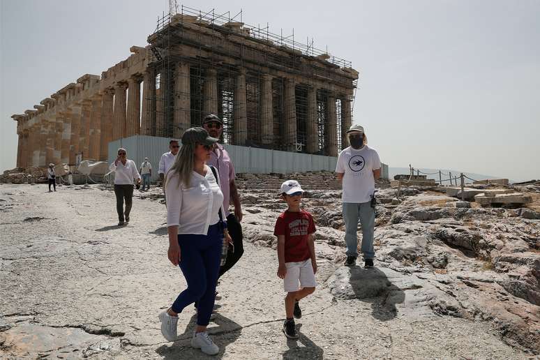 Partenon, na Acrópolis em Atens
 18/5/2020 REUTERS/Alkis Konstantinidis