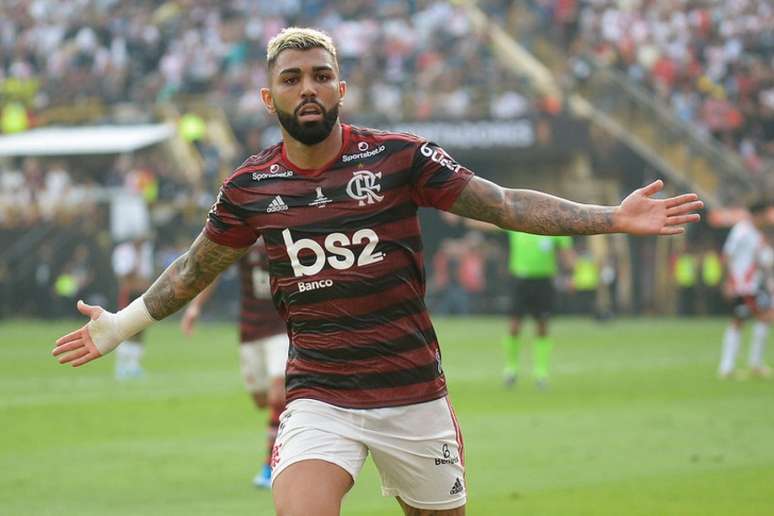 A camisa de Gabigol foi a mais vendida durante a reprise do título da Libertadores (Foto:  Alexandre Vidal / Flamengo)