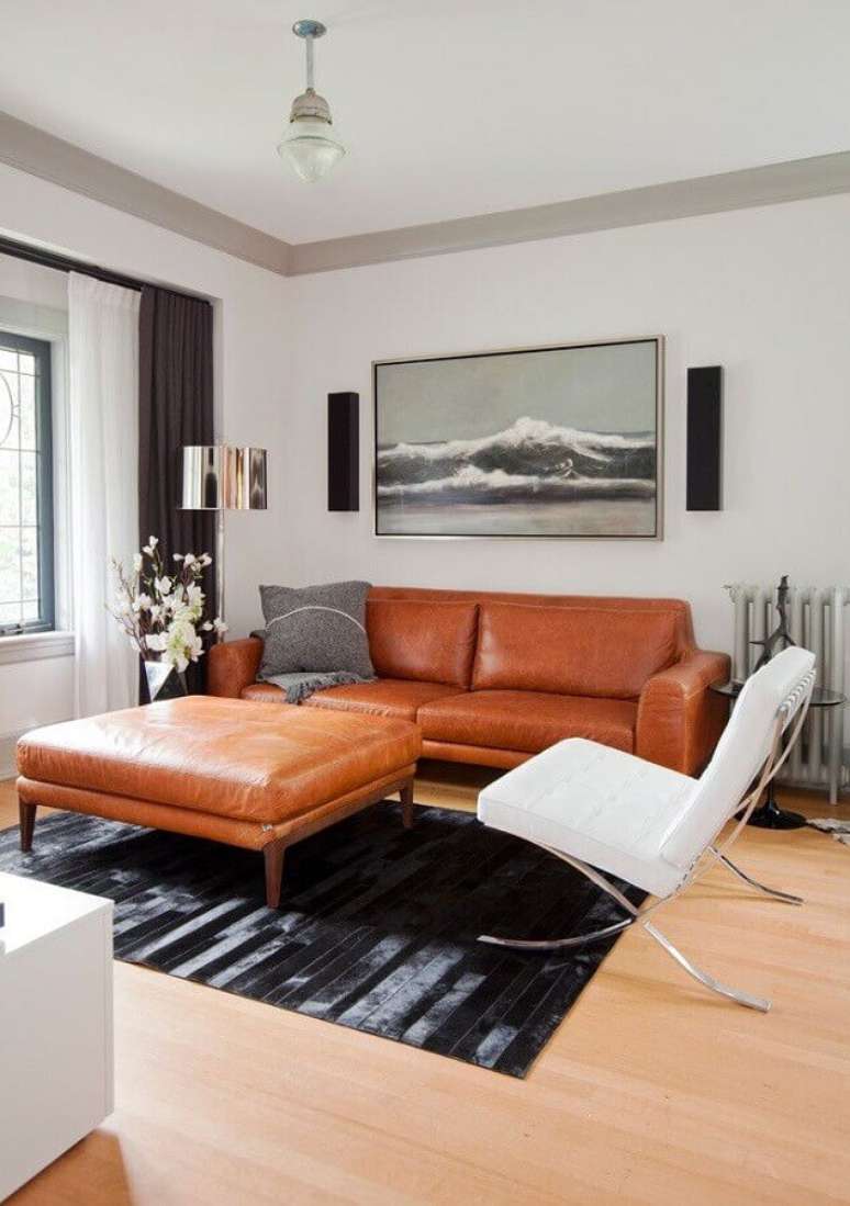 29. Escolha modelos de sofás que vão se destacar na decoração do seu ambiente – Foto: Pinterest
