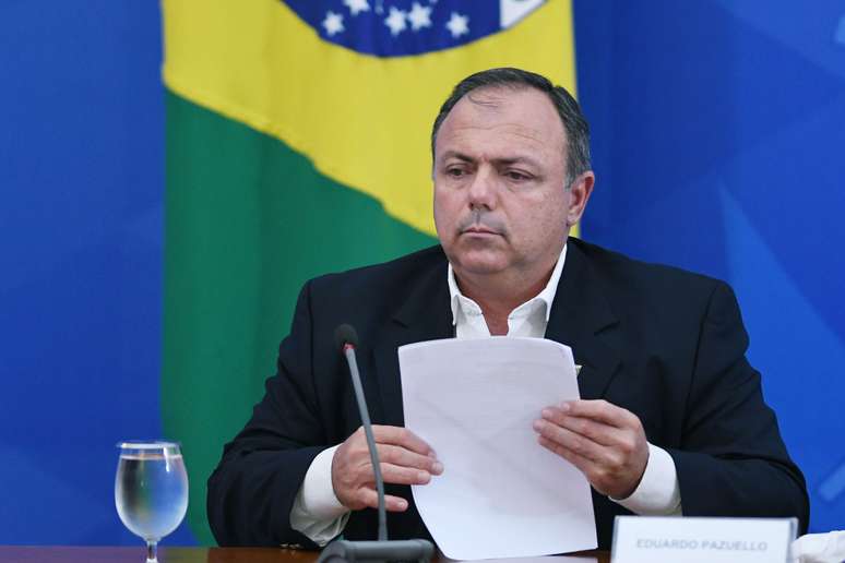 O ministro interino da Saúde, Eduardo Pazuello