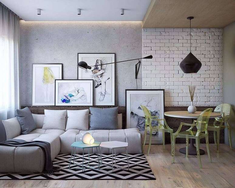 99. Invista em modelos de sofás modulares para decoração de salas pequenas e modernas – Foto: Archilovers