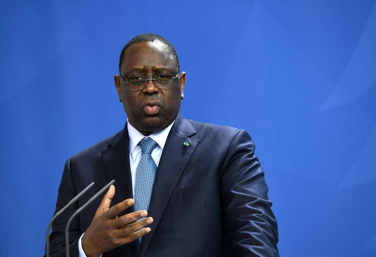 Presidente de Senegal, Macky Sall, durante entrevista coletiva em Berlim
27/01/2020 REUTERS/Annegret Hilse