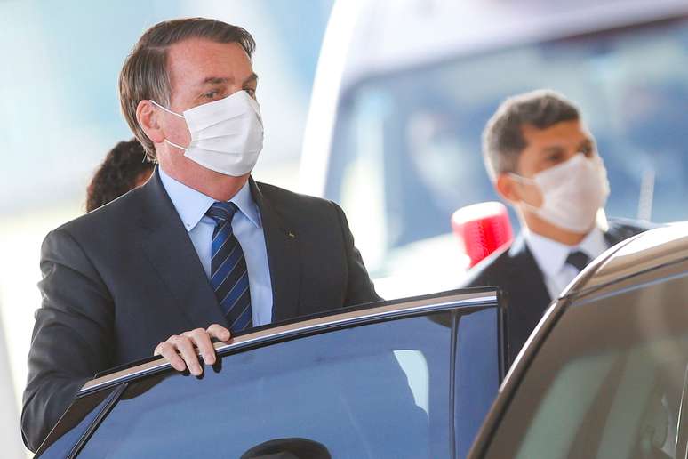 Presidente Jair Bolsonaro no Palácio da Alvorada
13/05/2020
REUTERS/Adriano Machado