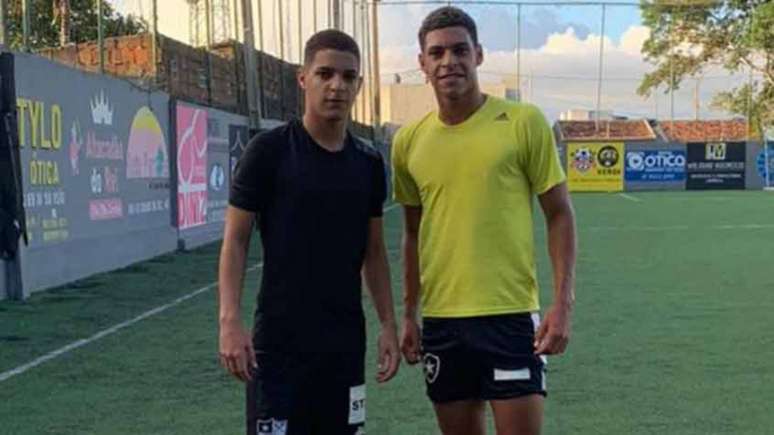 Pedro e Luís Henrique treinam durante a quarentena (Foto: Arquivo Pessoal)