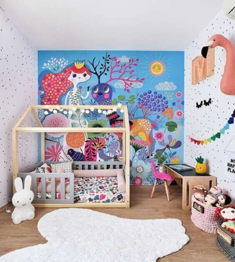 88. Cama infantil montessoriana ajuda no desenvolvimento da criança. Fonte Revista Viva Decora