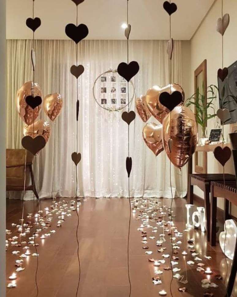 29. Casa com decora&ccedil;&atilde;o rom&acirc;ntica simples &ndash; via: Pinterest