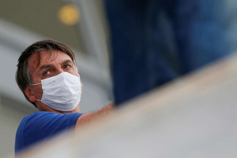 Presidente Jair Bolsonaro no Pal&aacute;cio do Planalto
17/05/2020
REUTERS/Adriano Machado