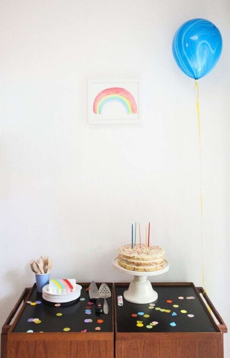 36. Decoração de festa infantil simples e barata – Foto: Pinterest