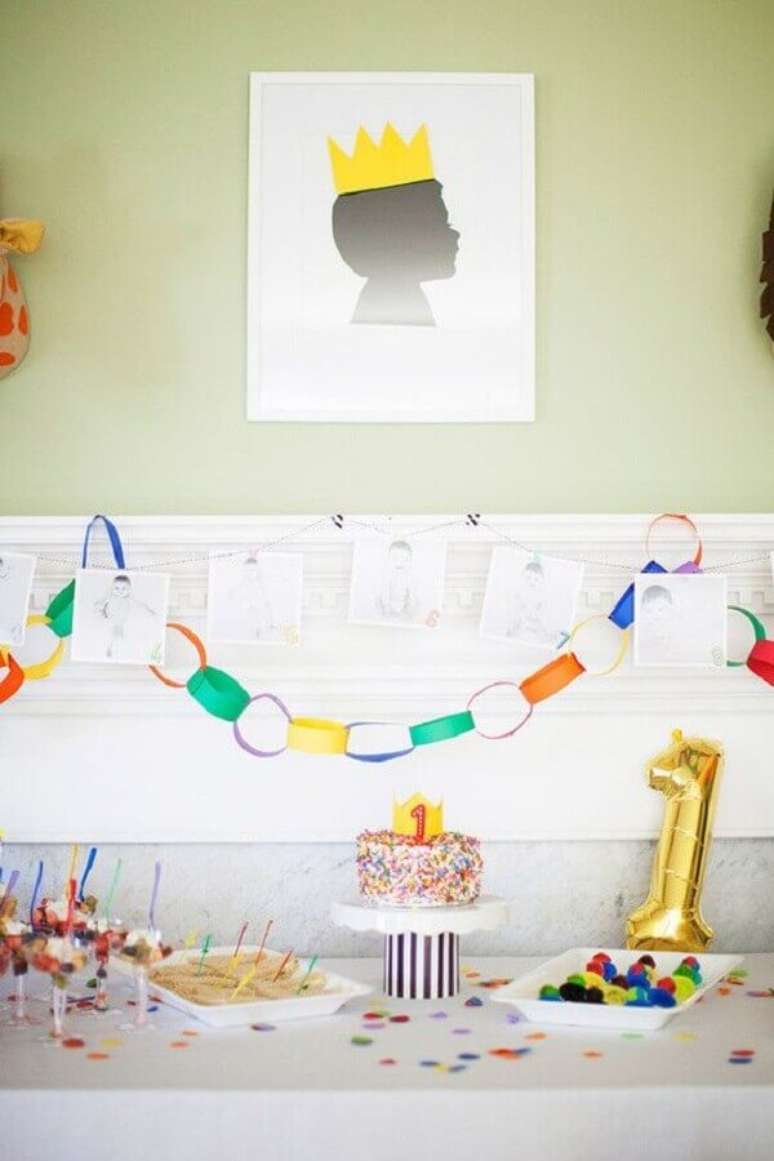 39. Decora&ccedil;&atilde;o de mesa para festa de anivers&aacute;rio infantil simples &ndash; Foto: Home Fashion Trend
