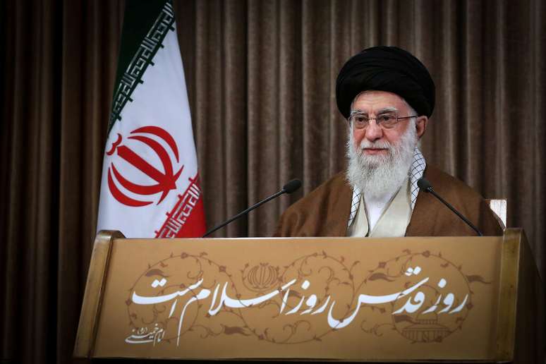 L&iacute;der supremo do Ir&atilde;, aitol&aacute; Ali Khamenei, discursa em Teer&atilde;
22/05/2020 Site Oficial de Khamenei/Divulga&ccedil;&atilde;o via REUTERS