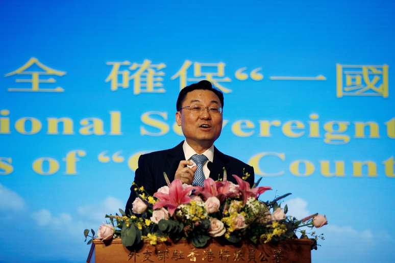 Xie Feng discursa em Hong Kong
25/05/2020 REUTERS/James Pomfret