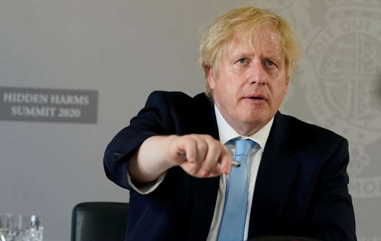 Premiê britânico, Boris Johnson, em Londres
21/05/2020 Andrew Parsons/10 Downing Street/Divulgação via REUTERS