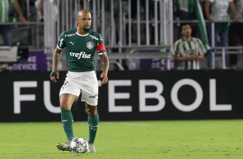 Capitão do Palmeiras, Felipe Melo mandou recado à torcida reforçando respeito do clube à saúde (Agência Palmeiras)
