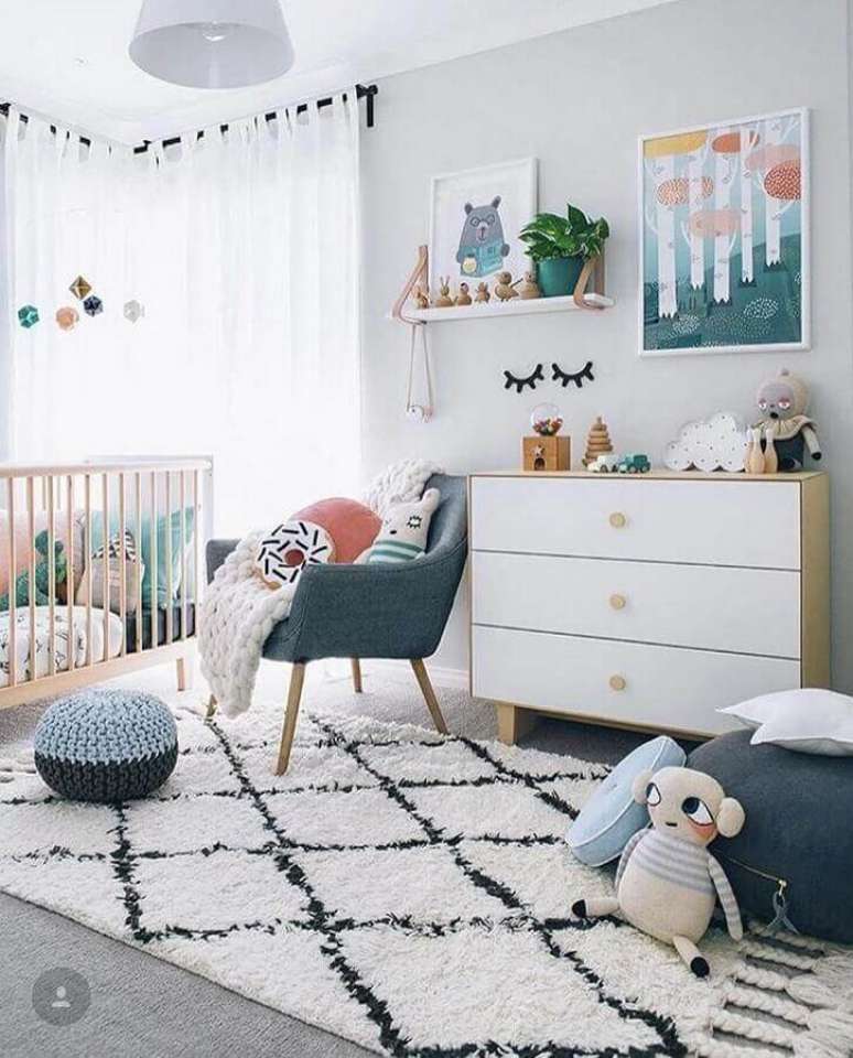 44. Invista em detalhes lúdicos para a decoração de quartos bonitos de bebê – Foto: Apartement Decor
