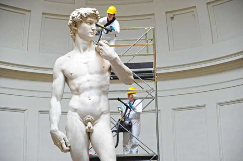 'David' de Michelangelo fica na Galleria dell'Academia, em Florença