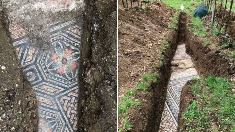 Segundo os especialistas, o piso remonta ao terceiro século depois de Cristo