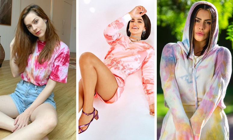 Famosas apostam em tie-dye (Fotos: Instagram/Reprodu&ccedil;&atilde;o)