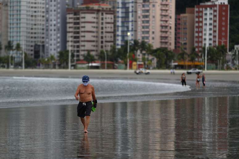 Praia de Santos
23/05/2020
REUTERS/Amanda Perobelli