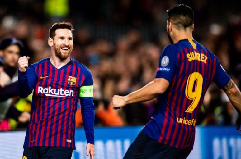 Astros do Barça, Messi e Suárez, ambos sul-americanos, participaram de clipe musical (Foto: Reprodução)