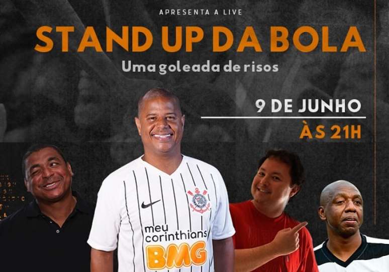 Corinthians e Banco BMG reúnem trio de personagens do clube para uma live especial (Foto: Divulgação)