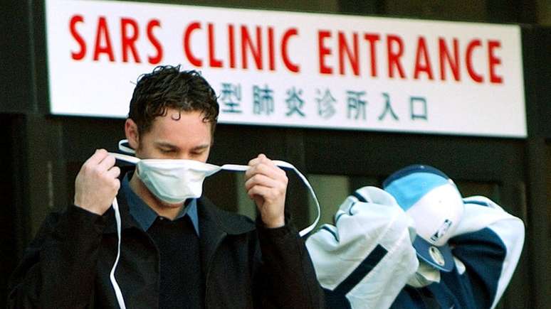 A epidemia de Sars também começou na China e se espalhou para 26 países, com quase 8,1 mil casos confirmados