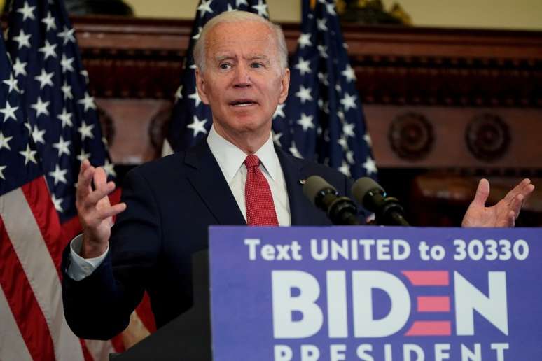 Candidato democrata à Presidência dos Estados Unidos, Joe Biden
02/06/2020
REUTERS/Joshua Roberts