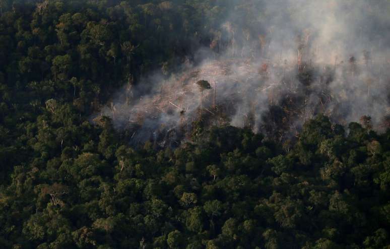 Incêndio na floresta amazônica perto de Itaituba, no Pará
26/09/2019
REUTERS/Ricardo Moraes