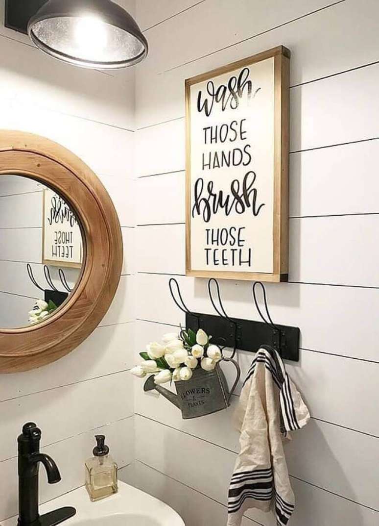 11. Os quadros com frases podem ser usados em diferentes ambientes da casa – Foto: Pinterest