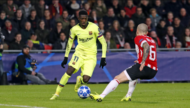 Dembélé tem futuro indefinido no Barcelona (Foto: Divulgação/FCB)