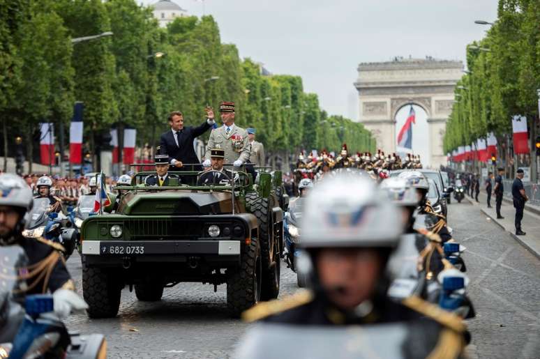 Desfile militar do Dia da Bastilha em Paris em 2019
14/07/2019
Eliot Blondet/Pool via REUTERS