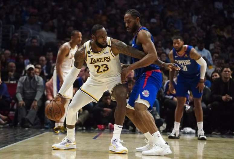 Partida entre Los Angeles Clippers e Los Angeles Lakers pela NBA
08/03/2020 Kirby Lee-USA TODAY Sports