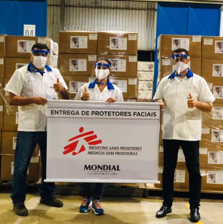 Médicos Sem Fronteiras recebe doação de protetores faciais produzidos ...