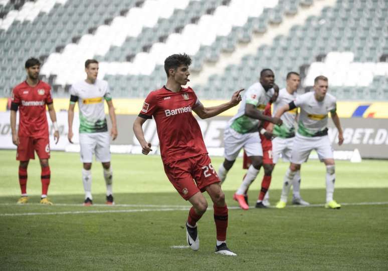 Após paralisação, Havertz já marcou cinco gols em apenas quatro partidas (Foto: INA FASSBENDER / AFP)