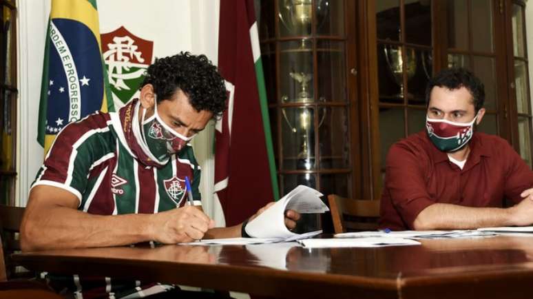 Fred já assinou com o Fluminense (Foto: Mailson Santana/FFC)