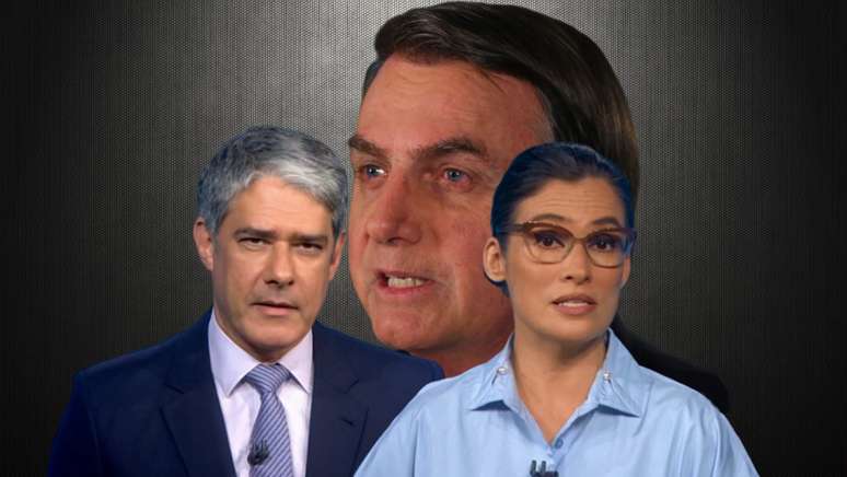 Jair Bolsonaro fez novo ataque contra a Globo e recebeu resposta incisiva no Jornal Nacional