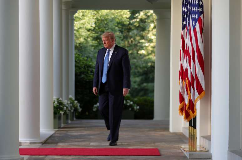 O presidente dos Estados Unidos, Donald Trump. 01/06/2020. REUTERS/Tom Brenner. 

