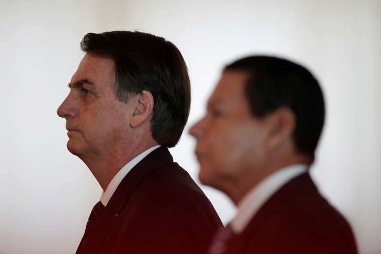Bolsonaro e Mour&atilde;o participam de cerim&ocirc;nia em Bras&iacute;lia
28/03/2019
REUTERS/Ueslei Marcelino