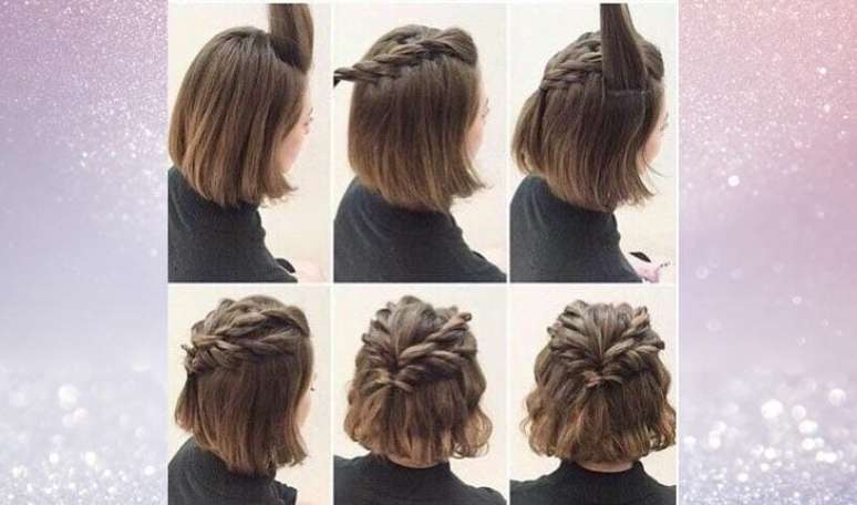 E, com imaginação e paciência, é possível transformar uma simples trança em um penteado ainda mais estiloso – Foto: Reprodução/Pinterest