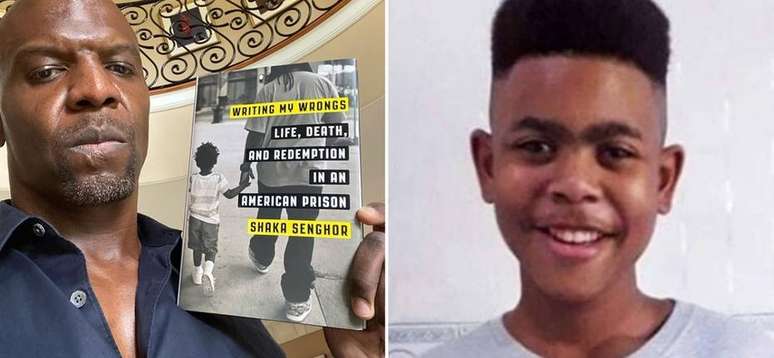 Terry Crews e João Pedro, menino baleado em operação policial no Rio